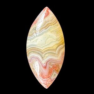 Crazy Lace Agate cabochon, perfect for wire wrapping and lapidary arts